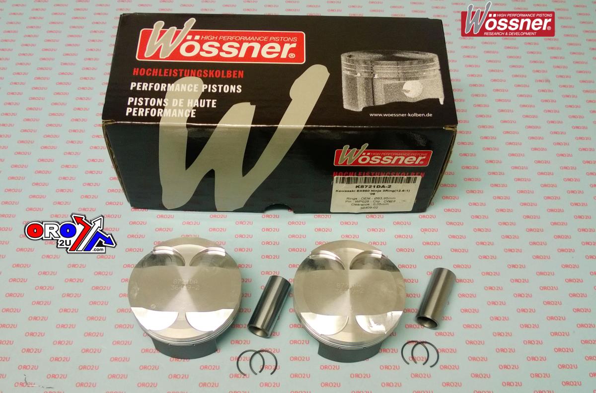 Wossner Piston Kit/2 Kaw EX650 Ninja, Wossner K8721da-2 3-ri 2009