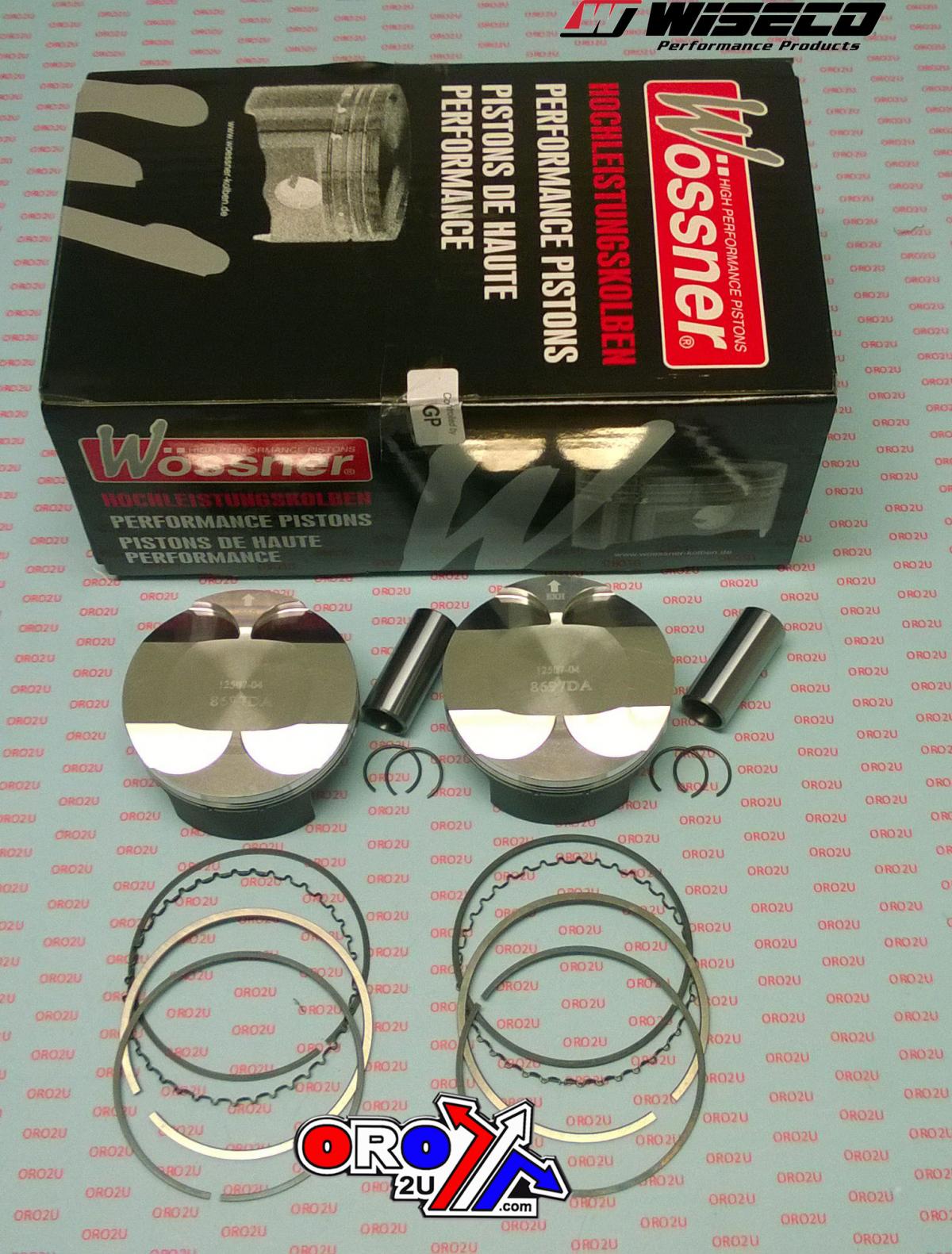 Wossner Piston Kit 06-11 EX650 Ninja, Wossner K8697da-2 Road, Kawasaki