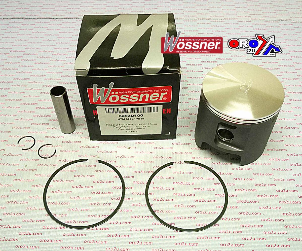 Wossner Piston Kit KTM 400 76-81 83.00, Wossner 8293d100 KTM 390