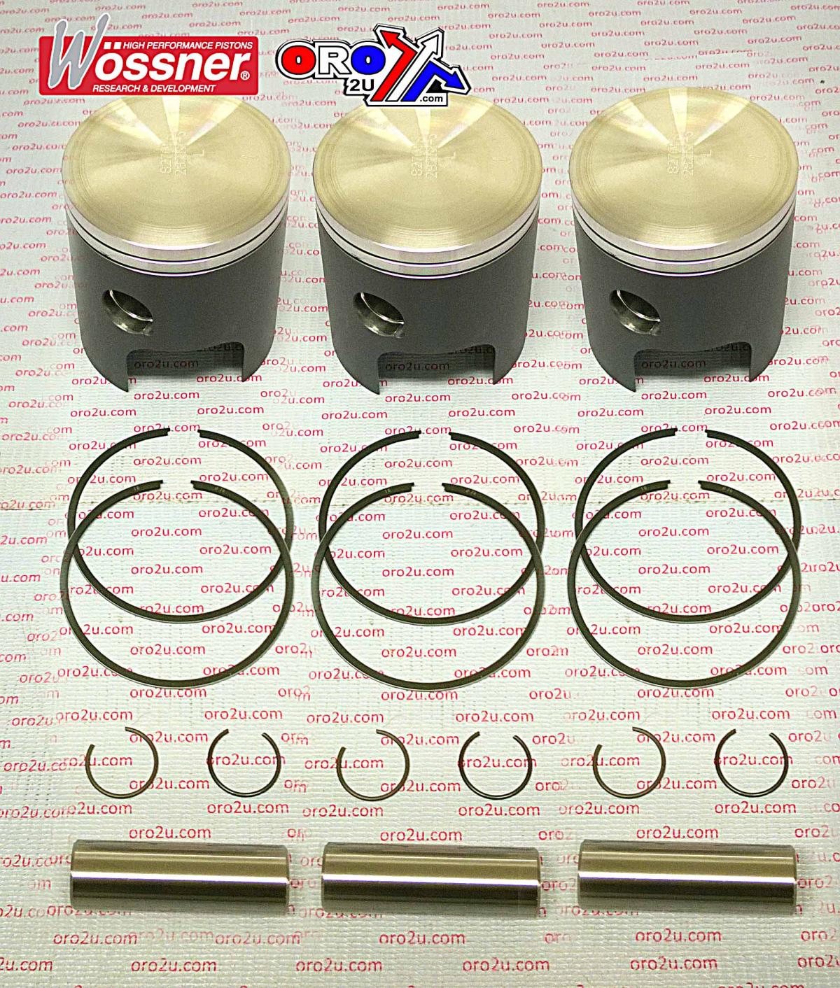 Wossner Piston Kit Set/3 Triple GT750, Wossner K8276DA-3 70.00mm