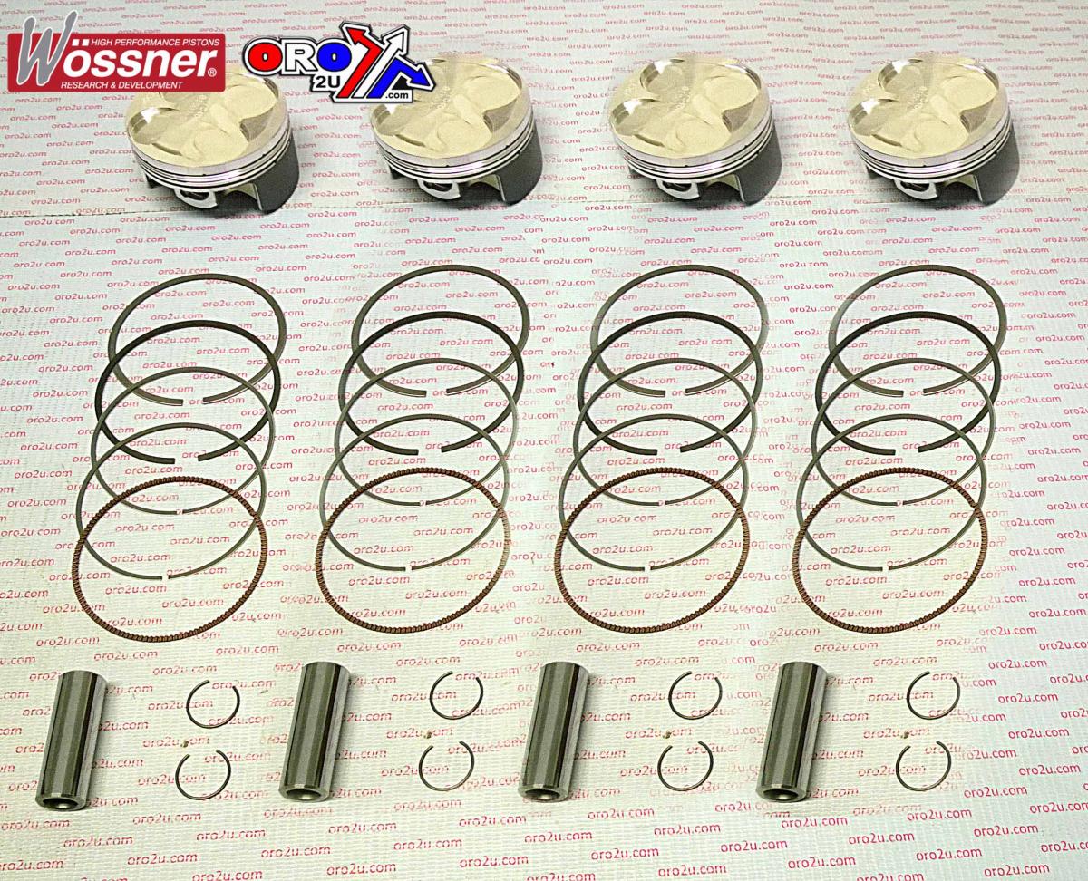 Wossner Piston Kit Set/4 Gsxr1000 73, Wossner K8754da-4 Suzuki, 2001-2004