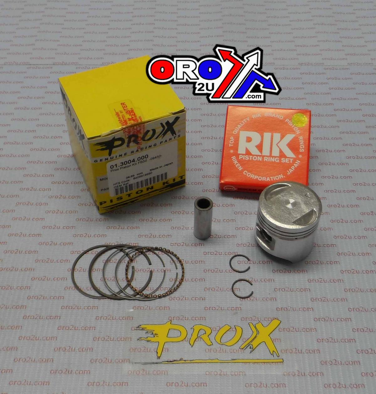 Dirt Racing Piston Kit Suzuki 50cc 39.00mm, Prox 01.3004.000 FB50, -09450-
