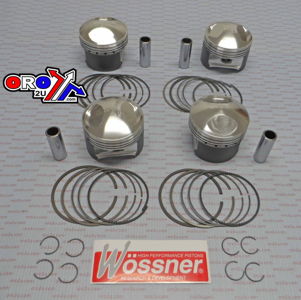 Wossner Piston Kit-4 Kz1000j,r D73.00, Wossner K8796d350-4 Kawasaki