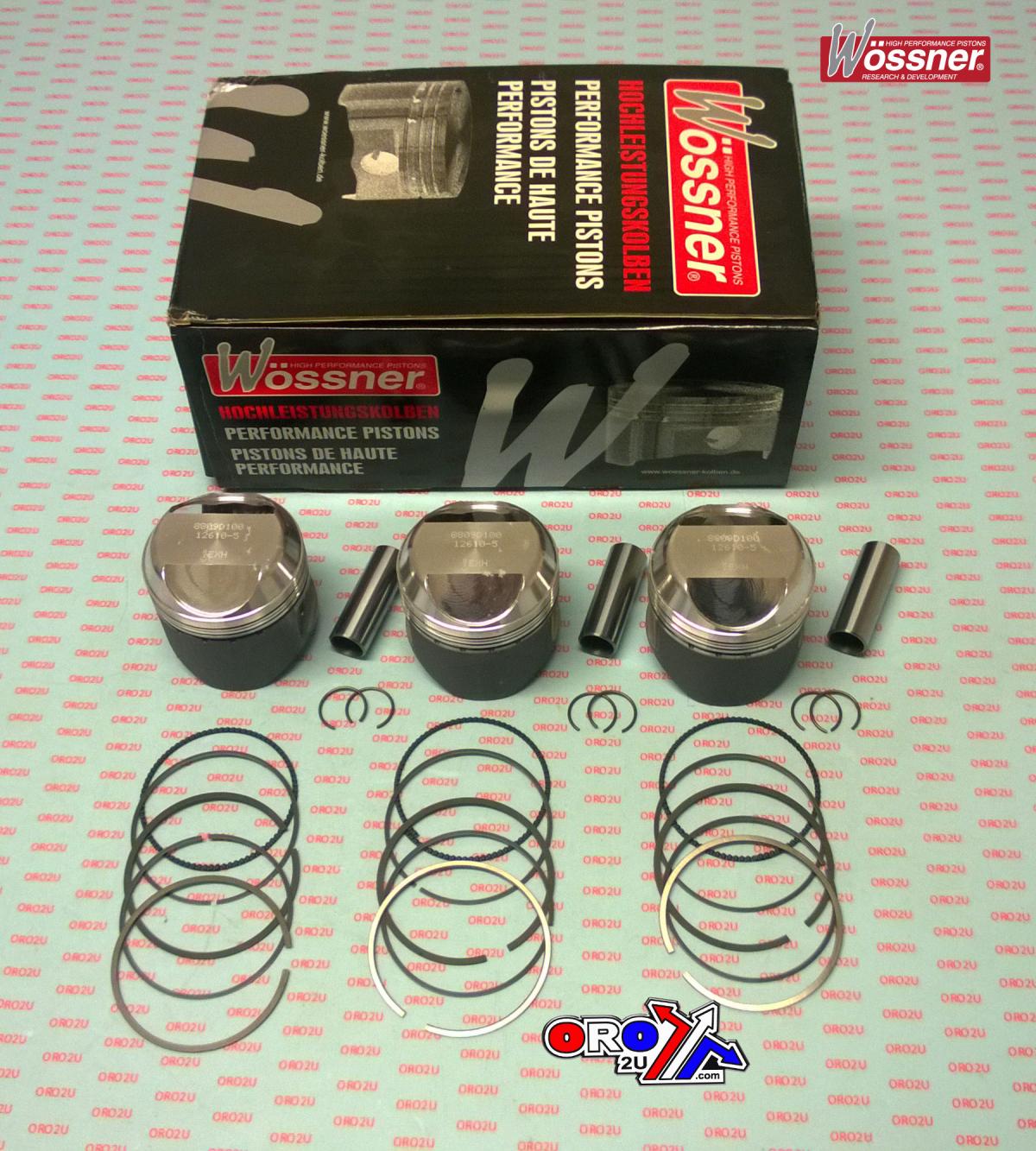 Wossner Piston Kit-3 Trident 750 68.00, Wossner K8809d050-3 Triumph