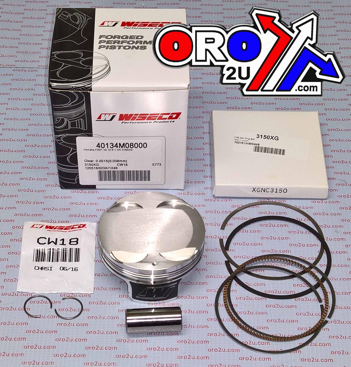 Wiseco Piston Kit Yam Fz-07 80.00mm, Wiseco 40134m08000