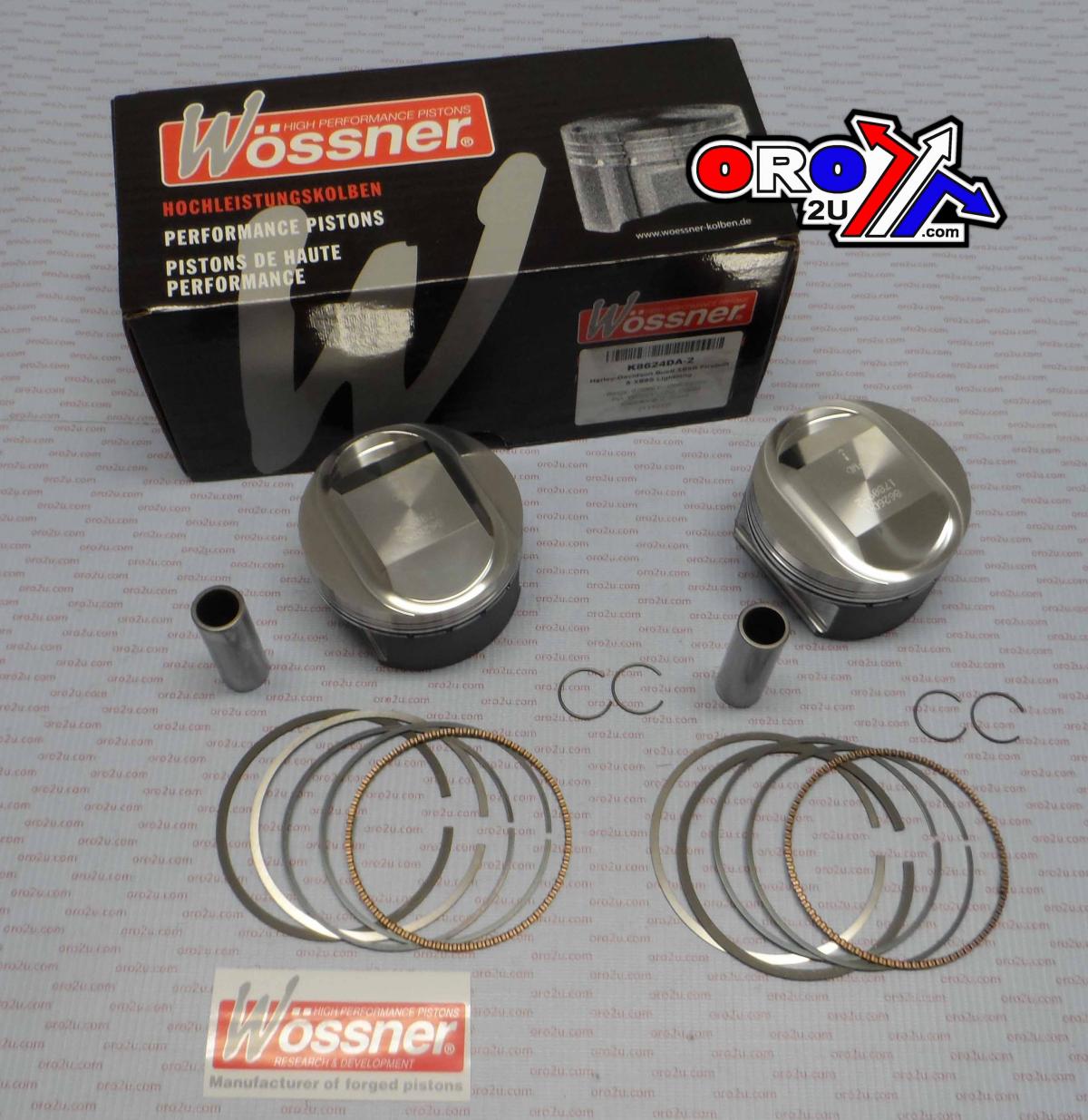 Wossner Piston Kit Harleybuell Xb9r, Wossner K8624da-2 97.00mm, Firebolt & Xb9s Lightning