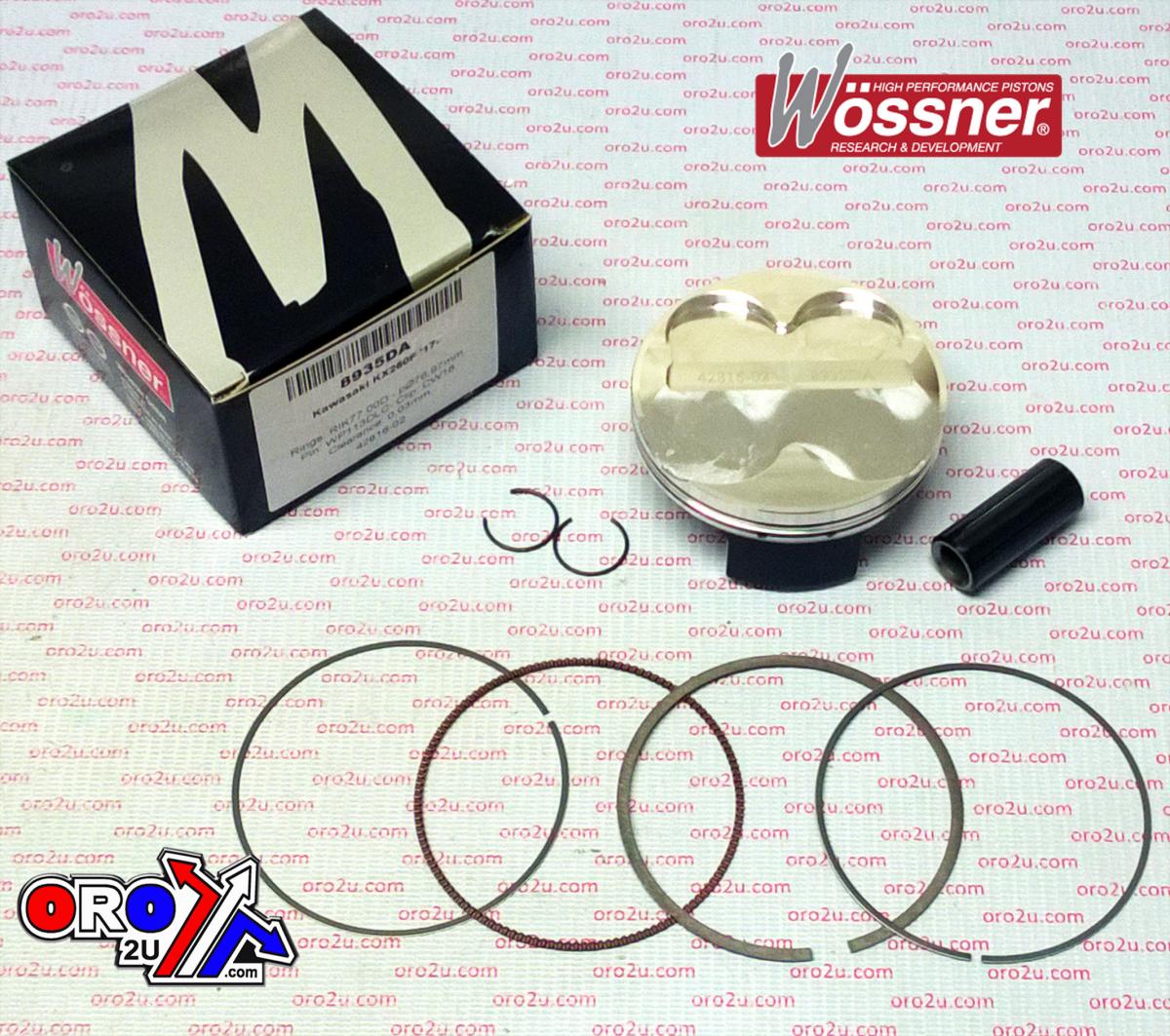 Wossner Piston Kit KXF250 2017 77mm a, Wossner 8935da Hc 14.5:1 13001-0793