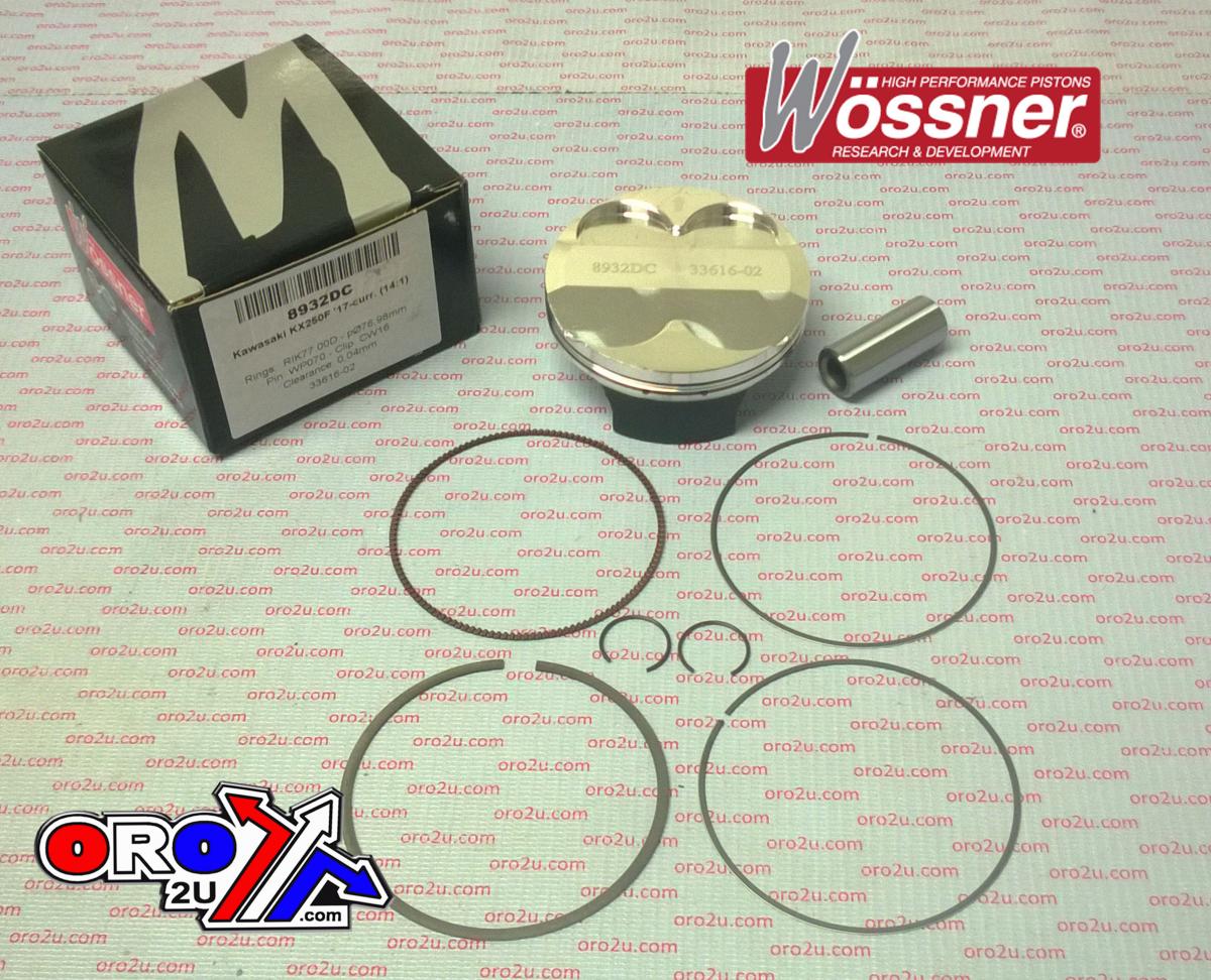 Wossner Piston Kit KXF250 2017 77mm C, Wossner 8932dc Comp 14:1