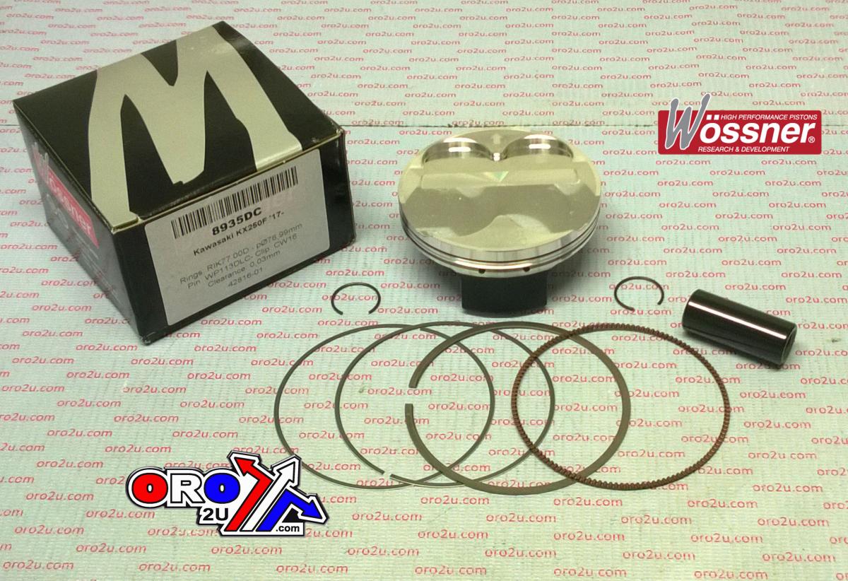 Wossner Piston Kit KXF250 2017 77mm C, Wossner 8935dc Hc 14.5:1