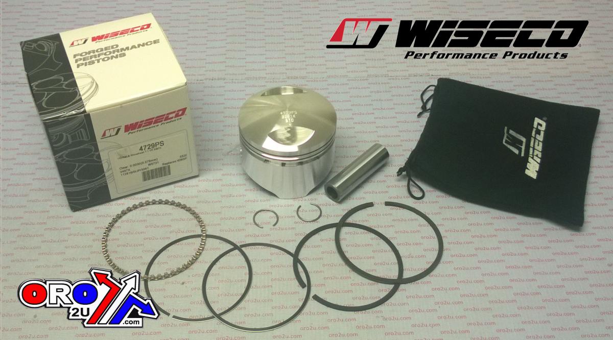 Wiseco Piston Kit Harley 3.497 Each, Wiseco 4729ps Davidson, Compression Ratio: 7:1 Domed