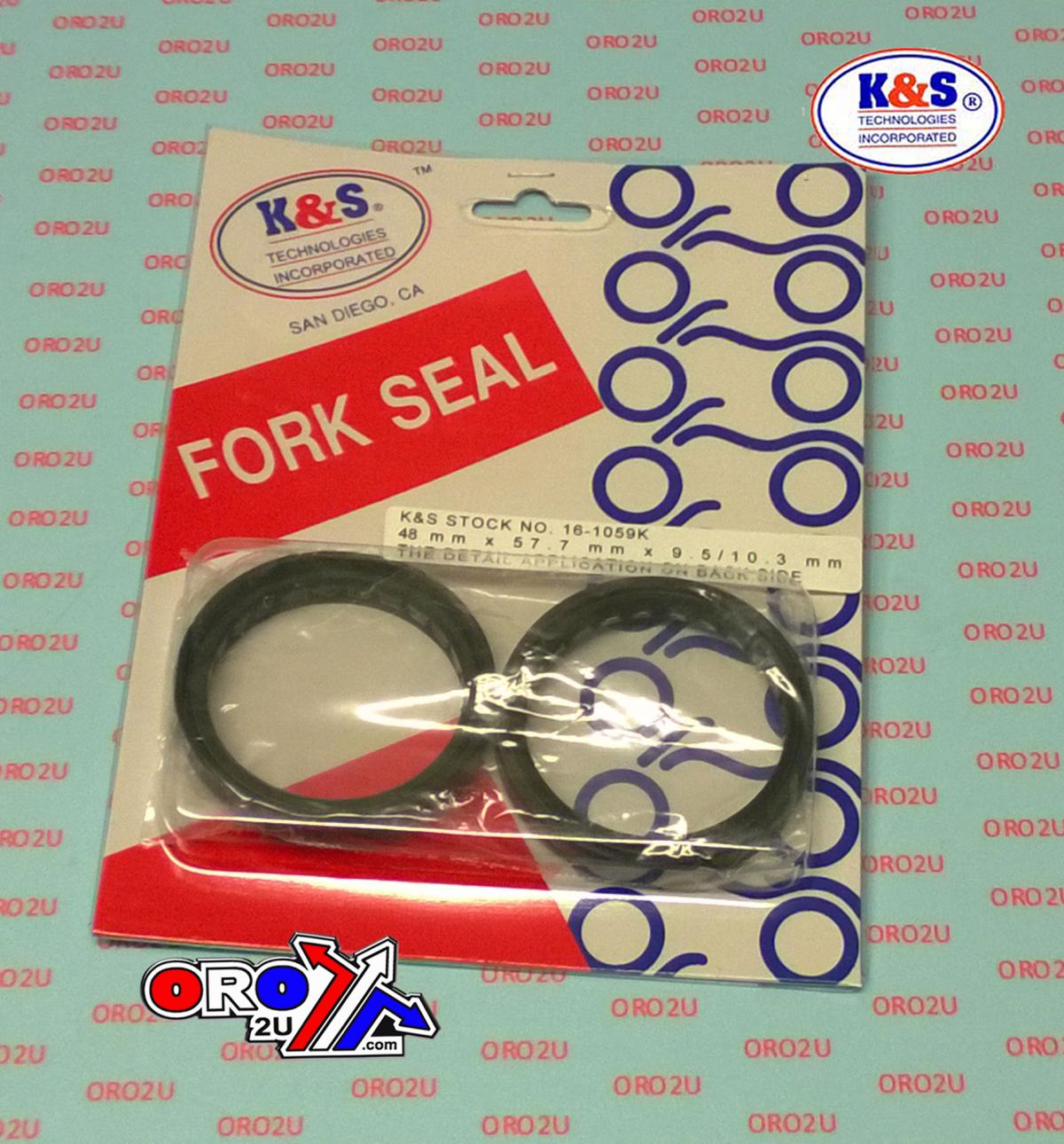 K&S Technologies Fork Seal Kit 48x57.7x9.5/10.3, Ks 16-1059k