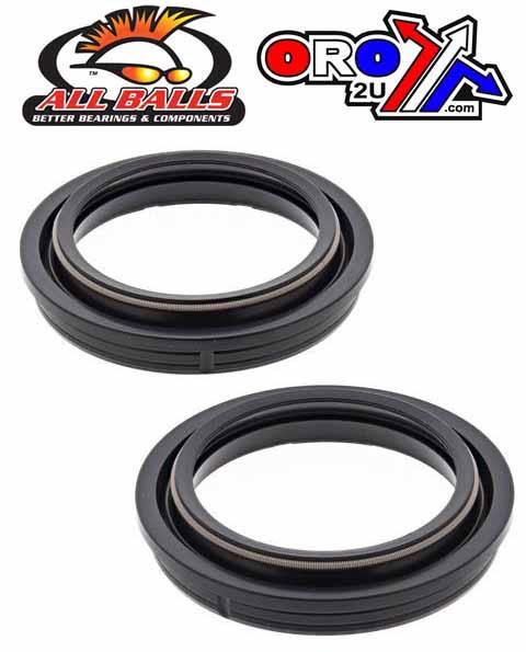 All Balls Racing Fork Dust Seal Set Allballs, Allballs 57-101 Dust Seal Kit 45mm Showa