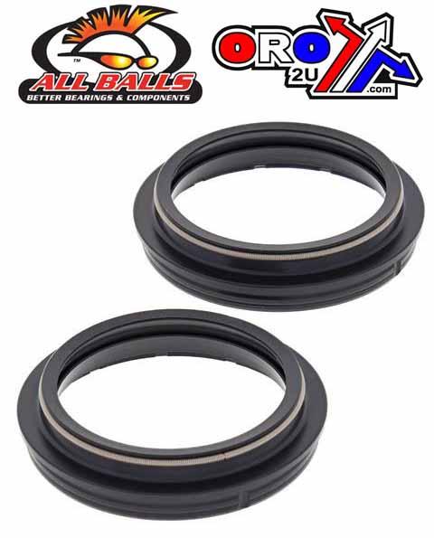 All Balls Racing Fork Dust Seal Set Allballs, Allball 57-104 Dust Seal Kit Showa 49mm