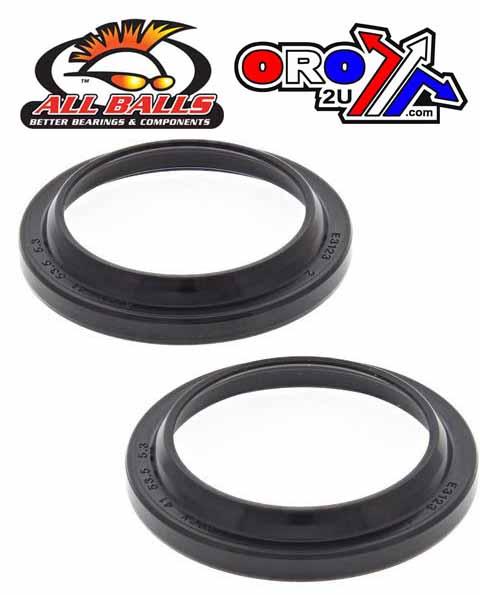 All Balls Racing Fork Dust Seal Set Allballs, Allballs 57-118 Dust Seal Kit 41mm
