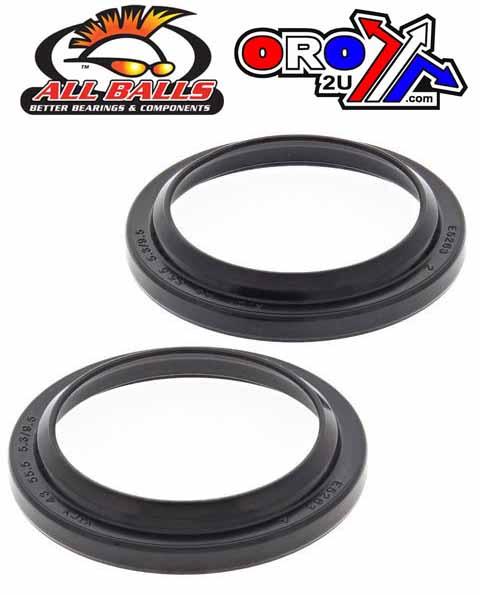 All Balls Racing Fork Dust Seal Set Allballs, Allballs 57-117 Dust Seal Kit 43mm