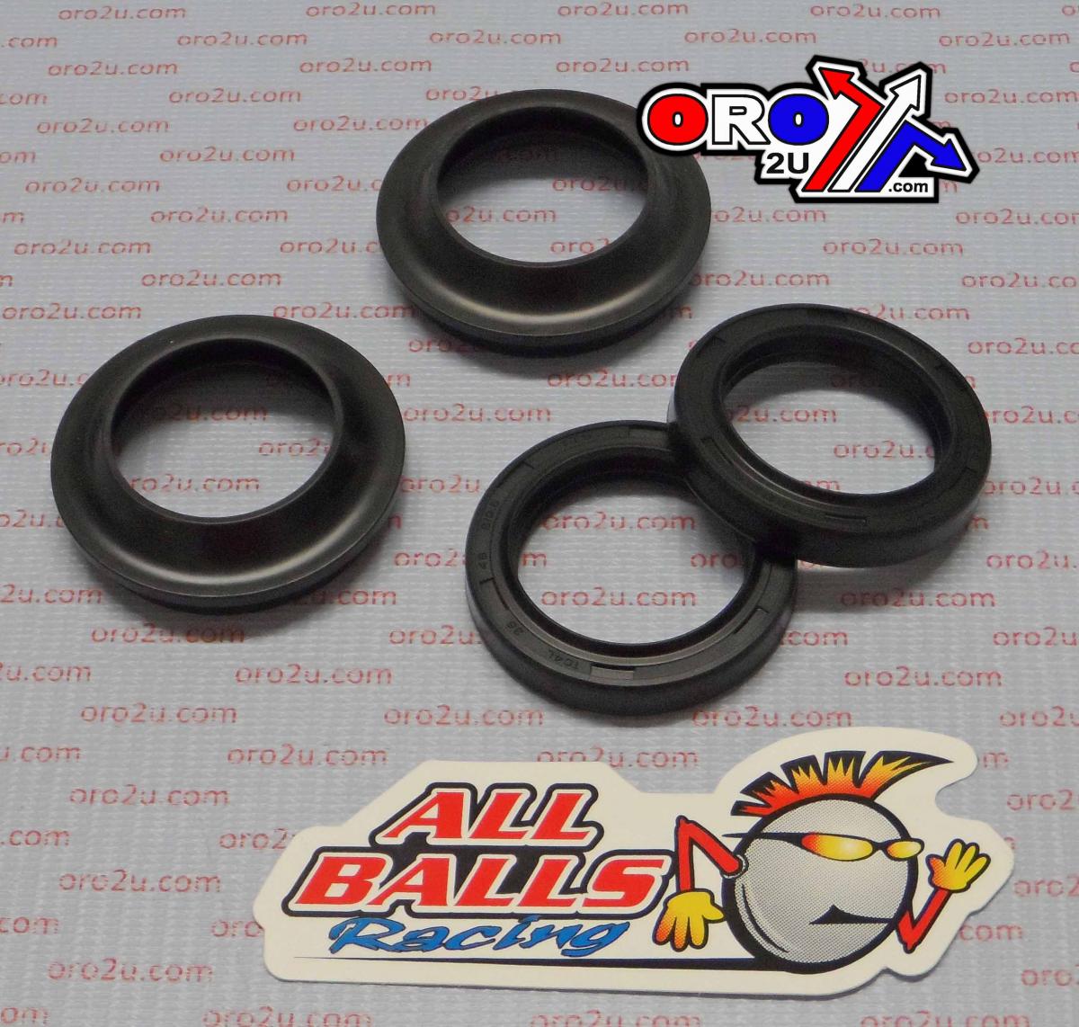 All Balls Racing Seal Wiper Set Allballs, Allballs 56-178 Fork Seal Kit