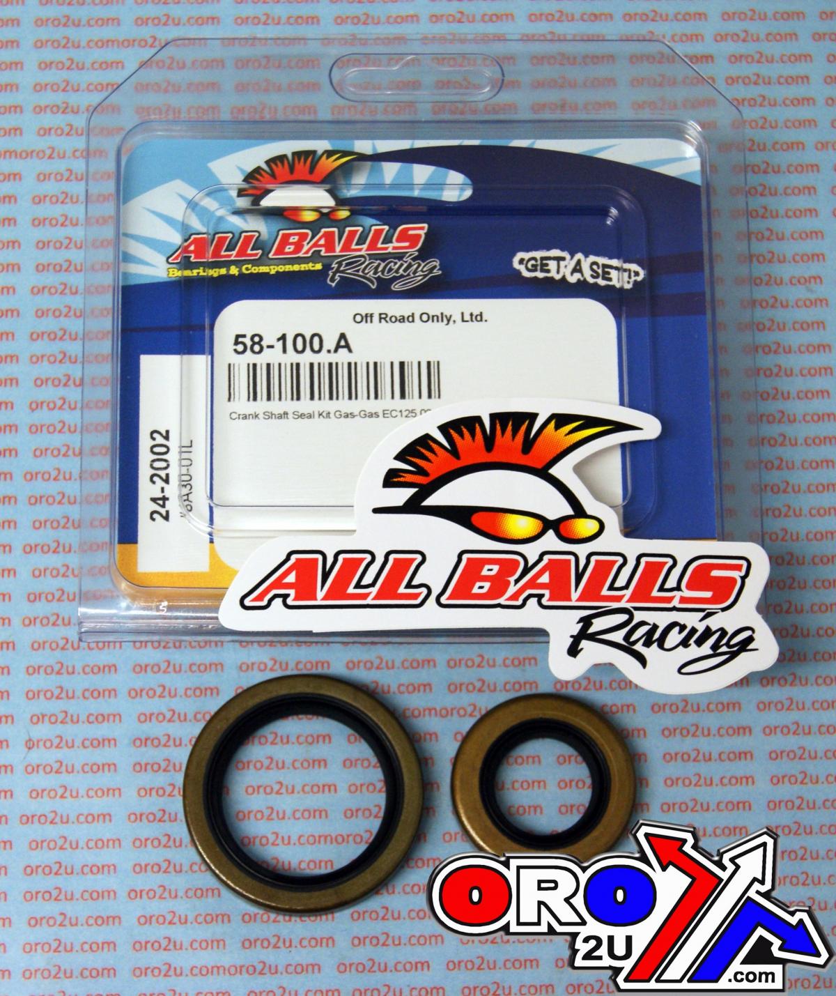 All Balls Racing Crankshaft Seal Kit Allballs, Allballs 24-2002