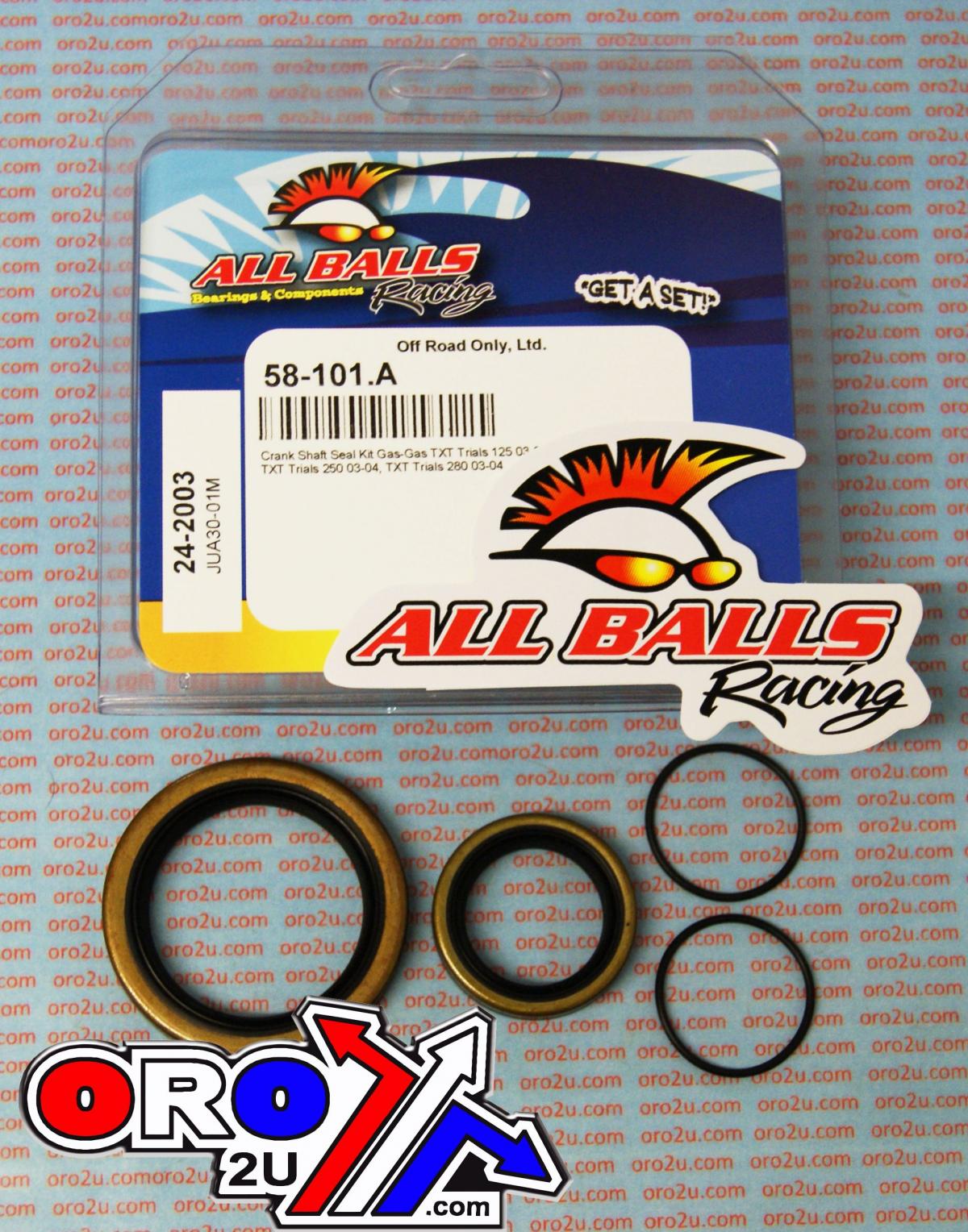All Balls Racing Crankshaft Seal Kit Gasgas, Allballs 24-2003