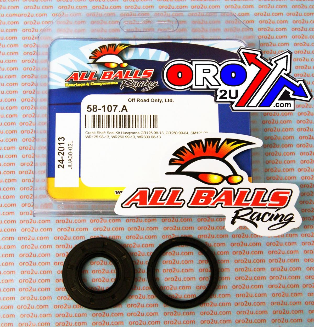 All Balls Racing Crankshaft Seal Kit Allballs, Allballs 24-2013