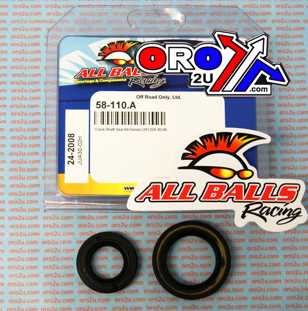 All Balls Racing Crankshaft Seal Kit Allballs, Allballs 24-2008