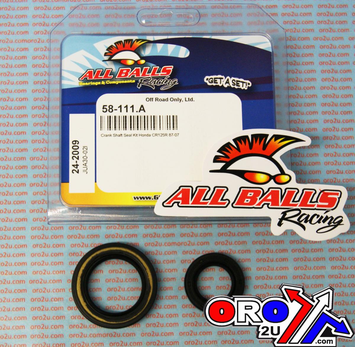 All Balls Racing Crankshaft Seal Kit Allballs, Allballs 24-2009