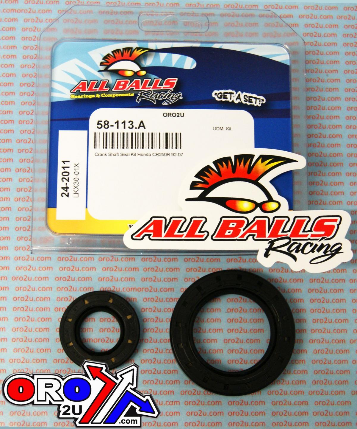 All Balls Racing Crankshaft Seal Kit Allballs, Allballs 24-2011