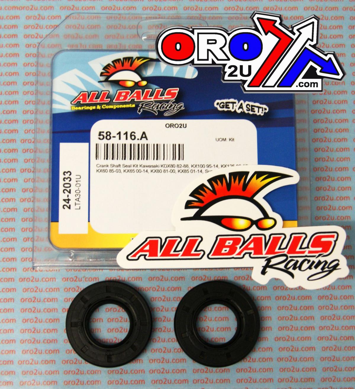 All Balls Racing Crankshaft Seal Kit Allballs, Allballs 24-2033