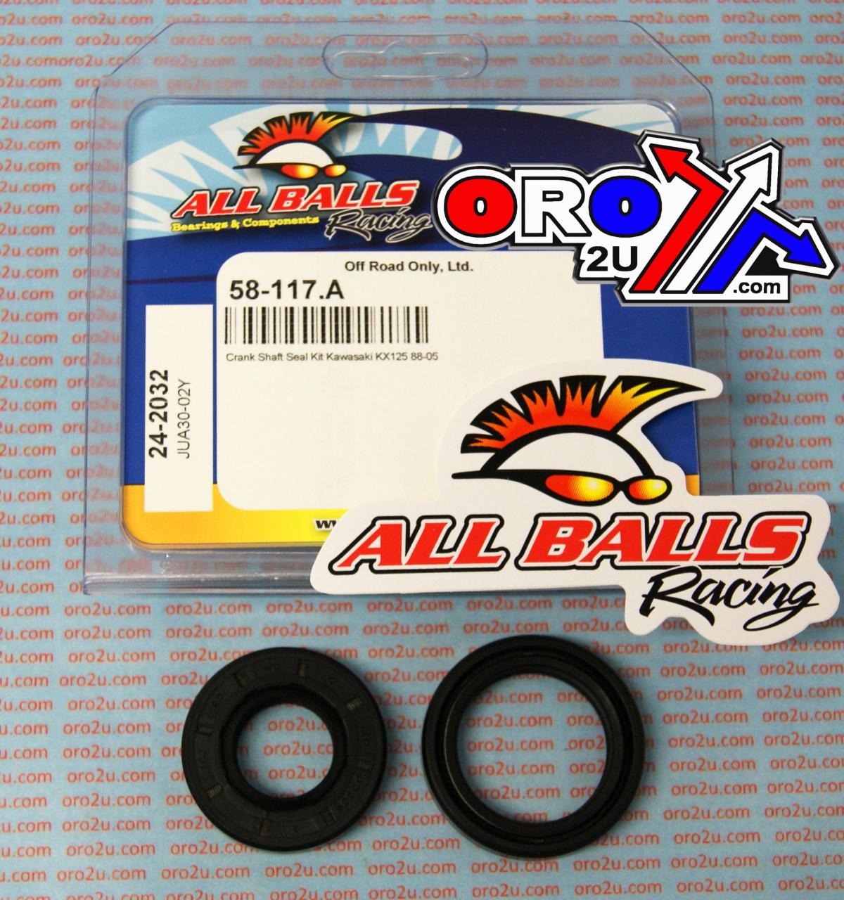 All Balls Racing Crankshaft Seal Kit Allballs, Allballs 24-2032