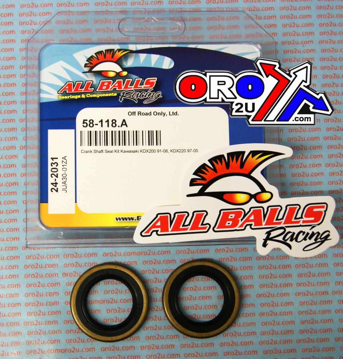 All Balls Racing Crankshaft Seal Kit Allballs, Allballs 24-2031