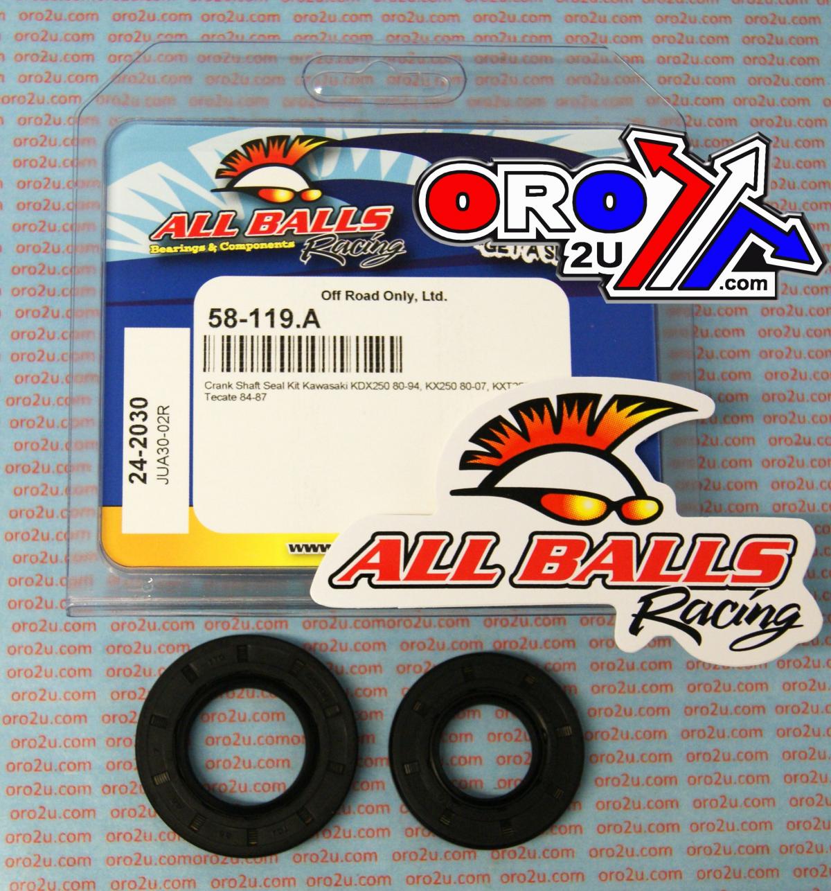 All Balls Racing Crankshaft Seal Kit Allballs, Allballs 24-2030