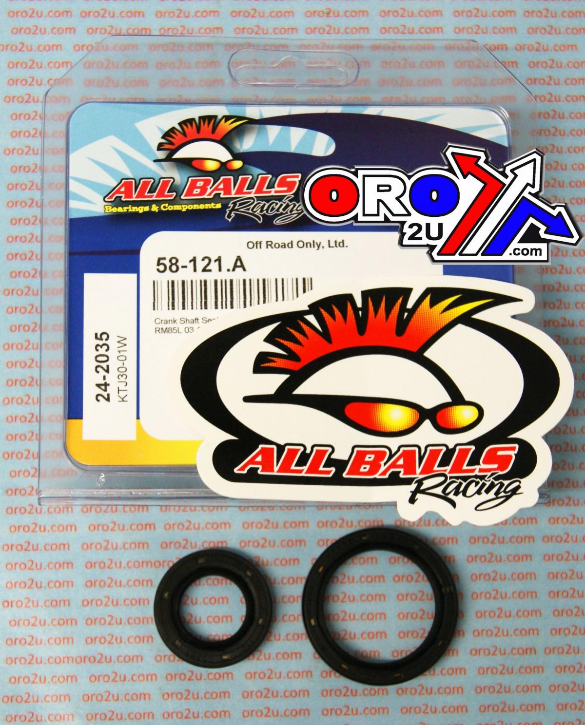 All Balls Racing Crankshaft Seal Kit Allballs, Allballs 24-2035