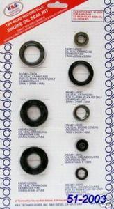 K&S Technologies Oil Seal Set KX 60 80 100 8pcs, K&s 51-2003 Engine Kawasaki, KS51-2003