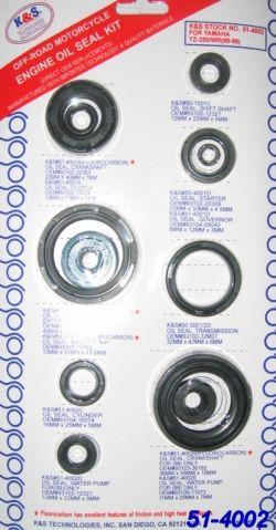K&S Technologies Oil Seal Set 88-98 YZ250 WR250, K&s 51-4002 Yamaha Kit 12