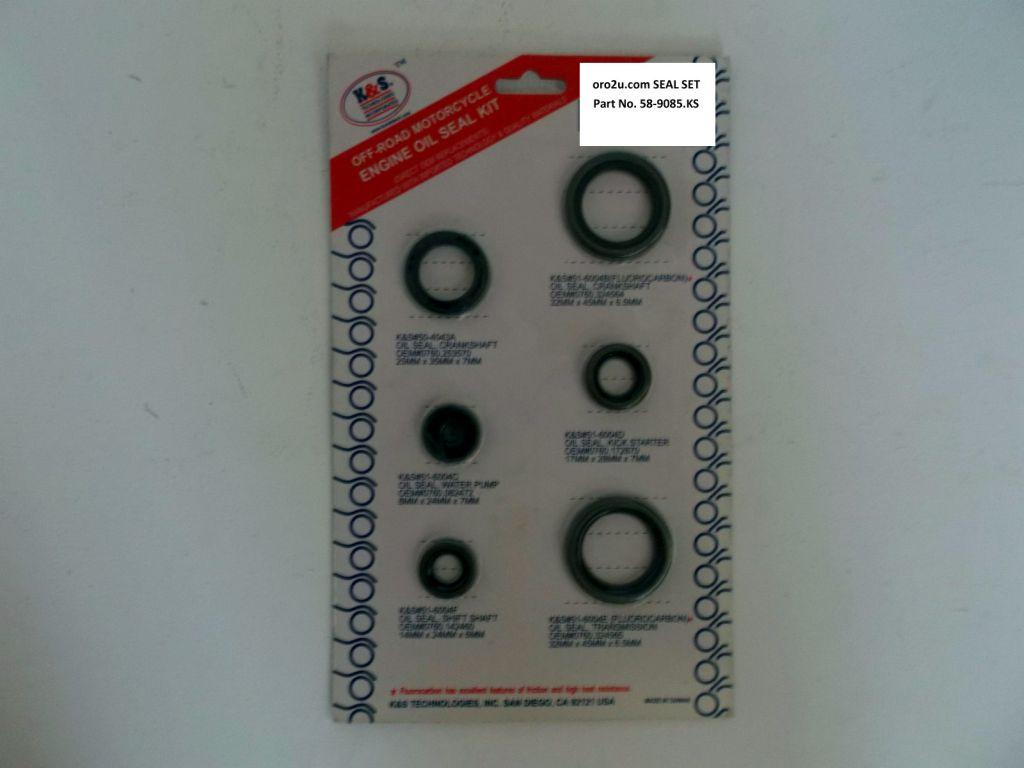 K&S Technologies Oil Seal Set 98-03 125-200 KTM, K&s 51-6004 Engine Set / 6