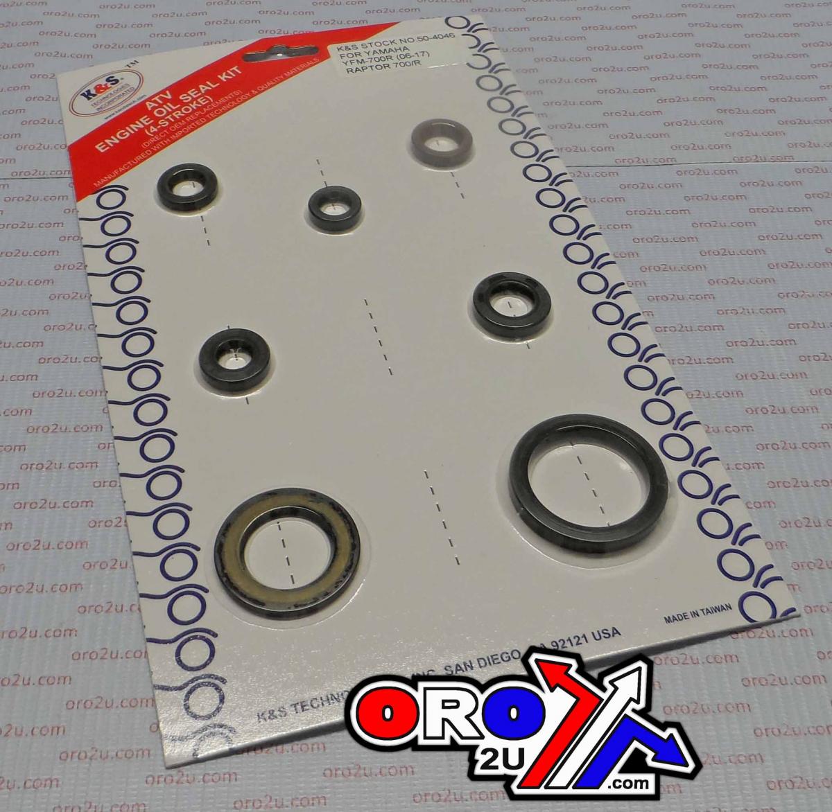 K&S Technologies Oil Seal Set 06-16 YFM700, K&s 50-4046 Yamaha Raptor