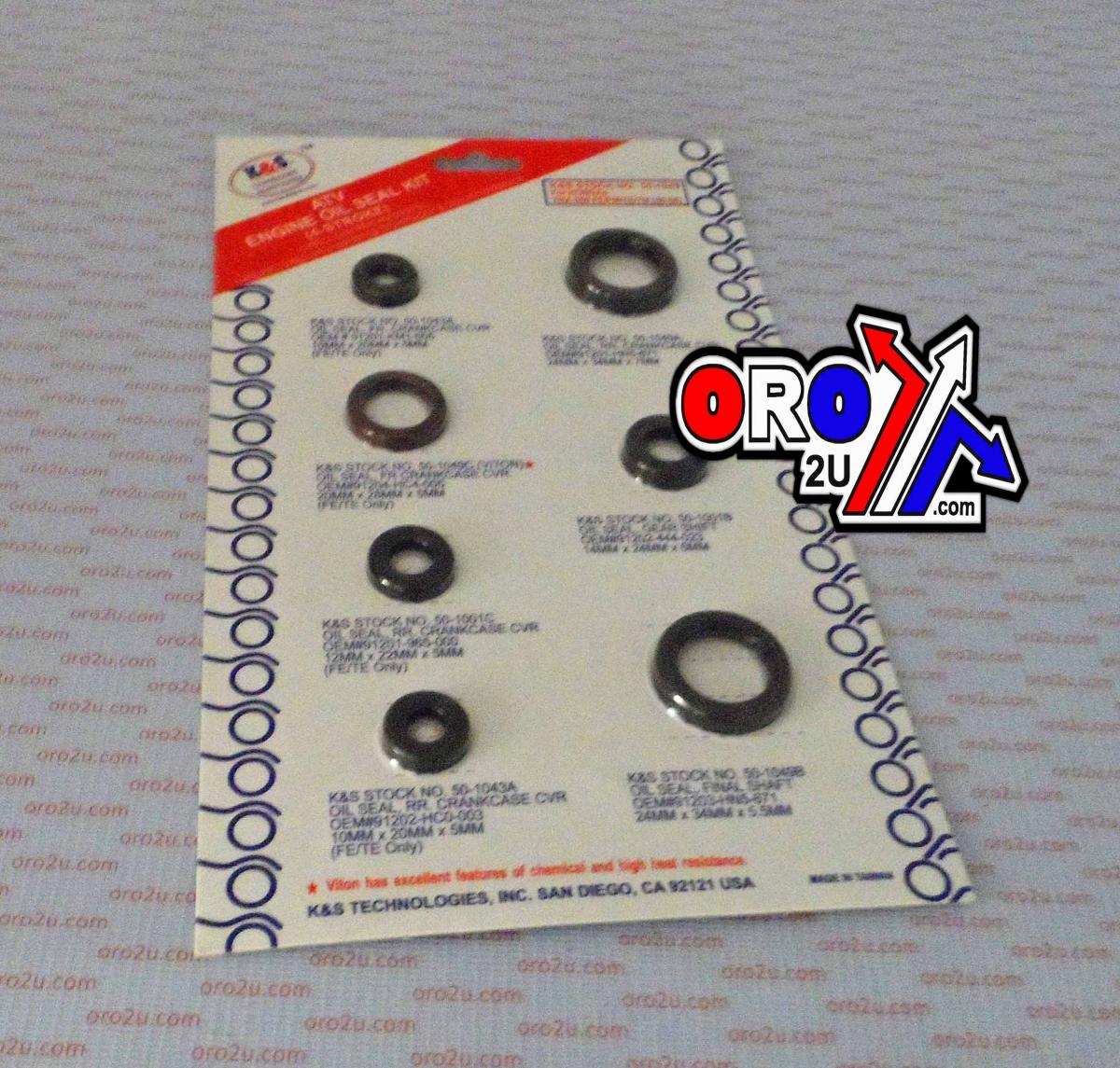 K&S Technologies Oil Seal Set 00-06 TRX350 KS50-1049