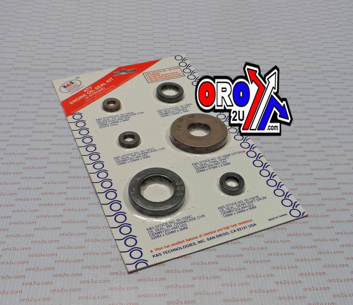 K&S Technologies Oil Seal Set TRX400 ATV KS50-1050