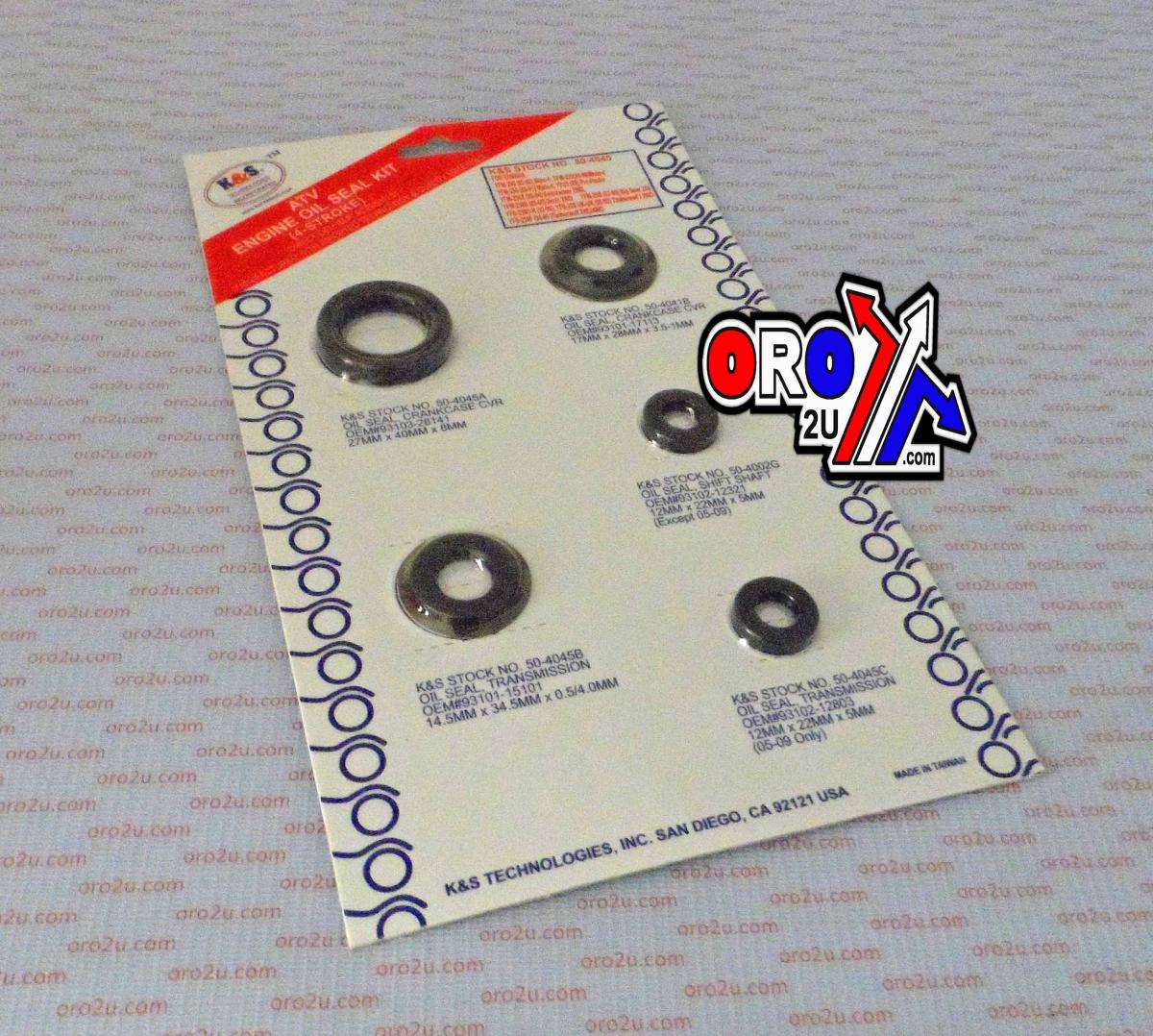 K&S Technologies Oil Seal Set Yfm ATV Quad KS50-4045