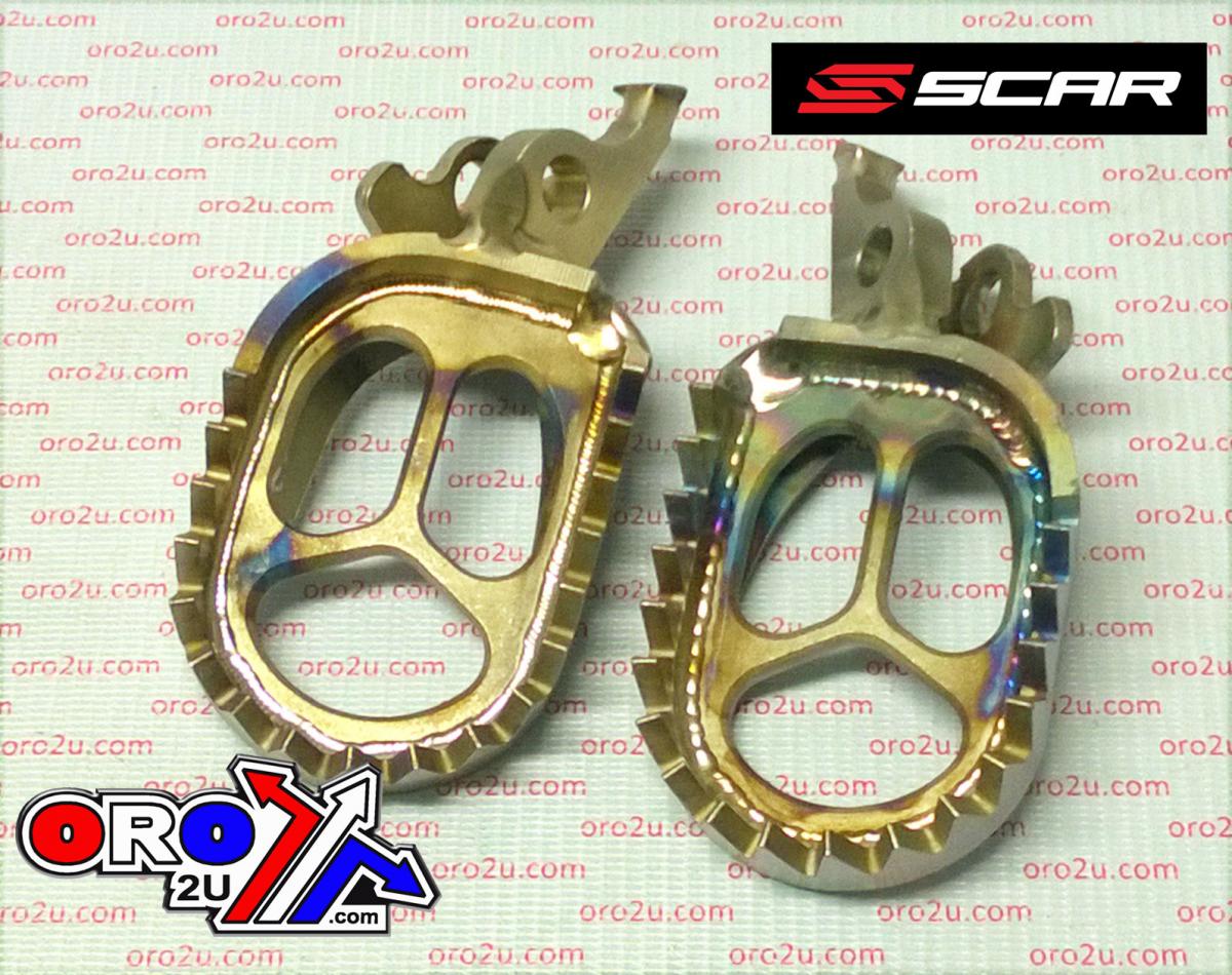 Scar Racing Foot Pegs Titanium KXF, Scar Racing S3516