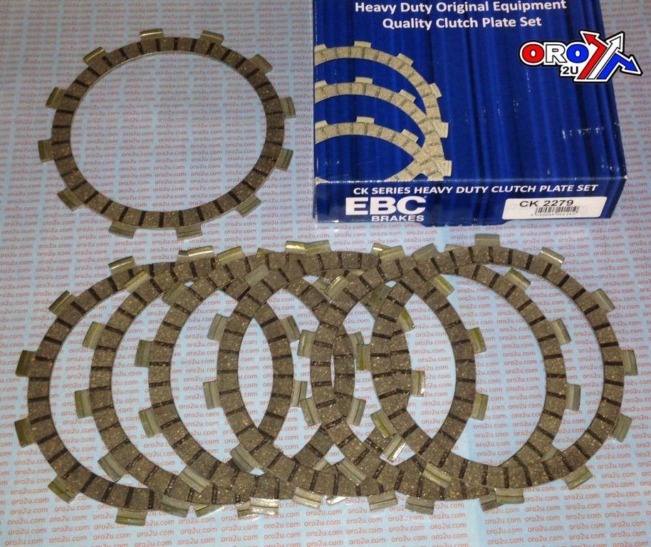 EBC Clutch Plates Friction YZ Yfz, Ebc Ck2279 Set / 7