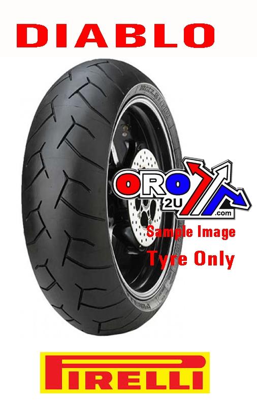 Pirelli 160/60 ZR17 69W Tl Diablo, 706 Pirelli 1430400 Rear Tyre, Road, Mc, Supersport