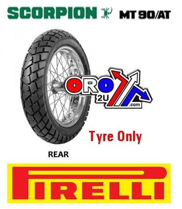 Pirelli 120/80 18 62S Mt90a/t Scorpion, 747 Pirelli 1004600 Rear Tyre, Road, Mc