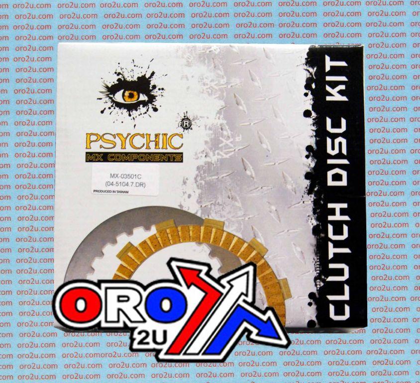 Psychic Clutch Friction Plate Set/7 [ck1222], Honda CR125 86-99, KTM 200, MX-03501c