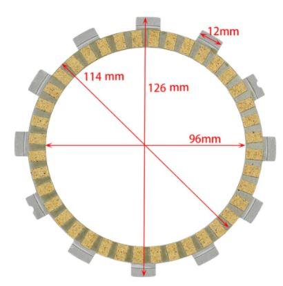 Psychic Clutch Friction Plate Set/5 [ck3318], Suzuki RM80 RM85 MX-03215c 13088-s001 21441-13a01