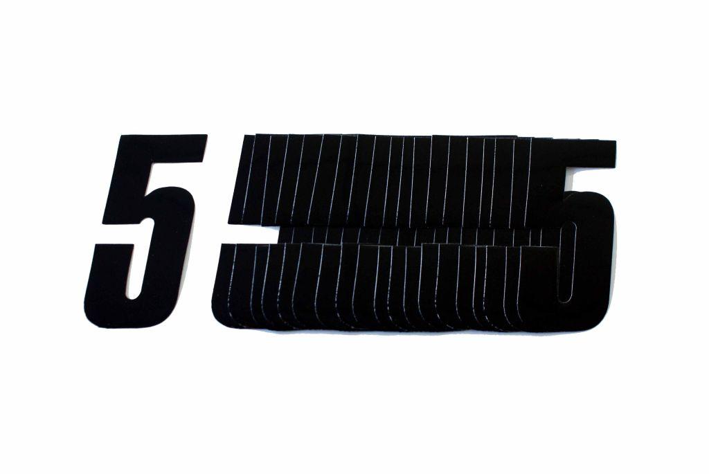 CC Products 5 Black 4.5inc 11cm Pk/20