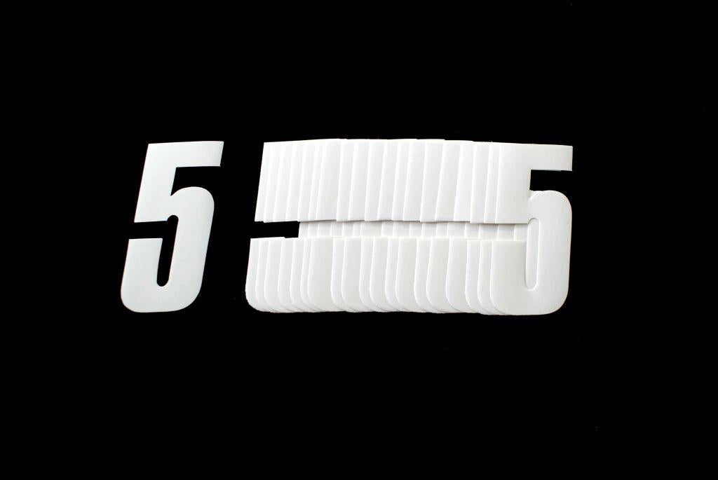 CC Products 5 White 4.5inc 11cm Pk/20