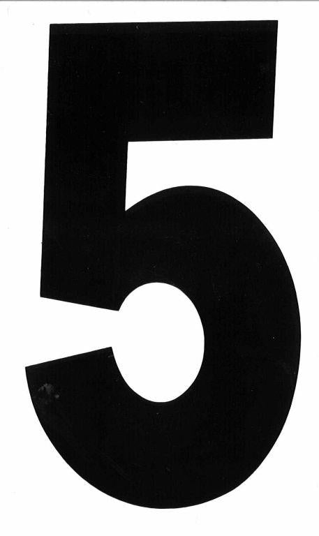 Blackbird Graphics 5 Black Isde No5 5.25in