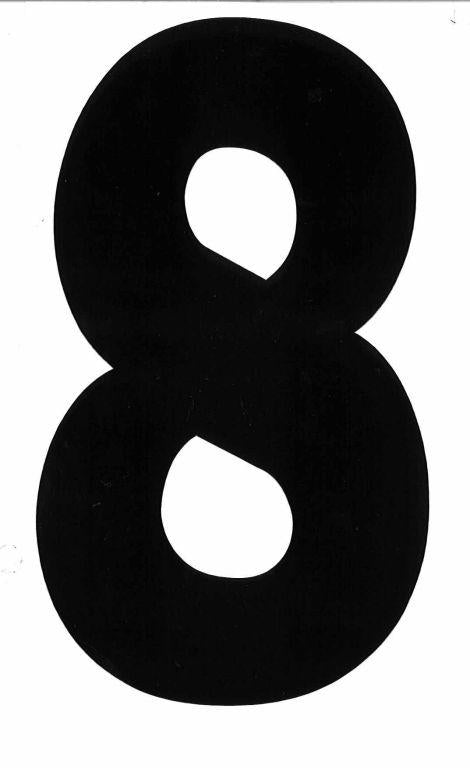 Blackbird Graphics 8 Black Isde No8 5.25in