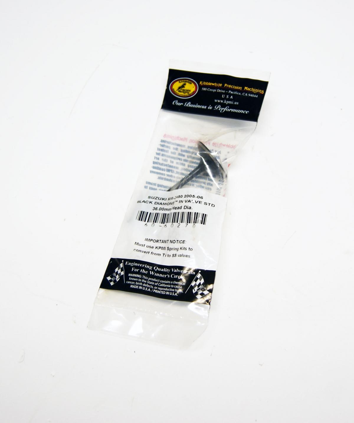 Kibblewhite Valve Intake RMZ450 05-06, Kibblewhite 60-60270
