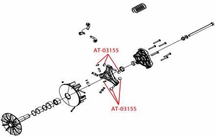 Bronco Clutch Button Polaris 5450940, Bronco at-03155-1 Pack-6